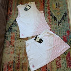 ADIDAS Steffi Graf Climalite 2pc skirt Tan